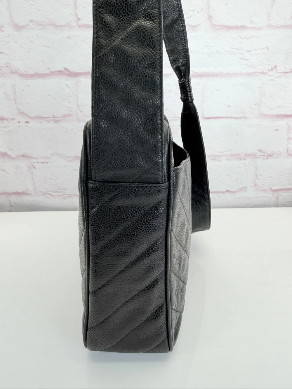 Chanel Black Quilted Leather CC Camera Bag